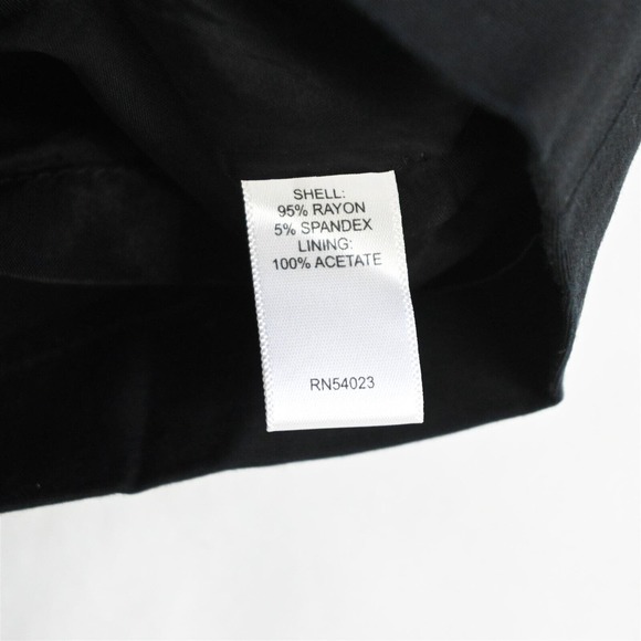 Banana Republic 12 Black Pleated Pockets Stretch Womens Straight Pencil‎ Skirt - Picture 4 of 8